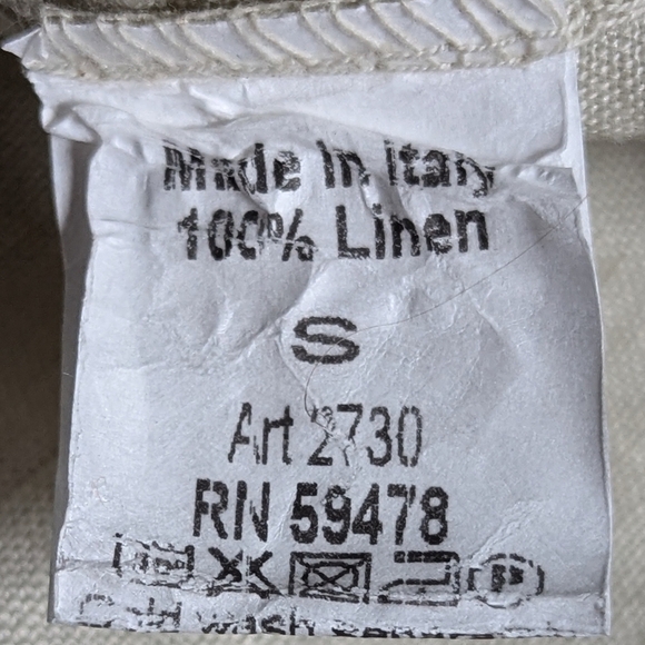 Terzo Millenio 100% Italian Linen Sleeveless Midi Dress Size Small - Picture 10 of 13